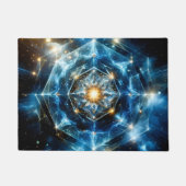 Kosmische Geometrie Mandala Stern Universum Abstra Fußmatte (Vorderseite)
