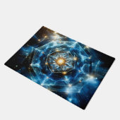Kosmische Geometrie Mandala Stern Universum Abstra Fußmatte (Schrägansicht)