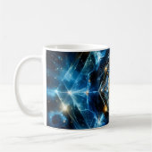 Kosmische Geometrie Mandala Stern Universum Abstra Kaffeetasse (Links)