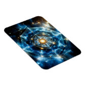 Kosmische Geometrie Mandala Stern Universum Abstra Magnet (Rechte Seite)