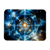 Kosmische Geometrie Mandala Stern Universum Abstra Magnet (Horizontal)