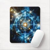 Kosmische Geometrie Mandala Stern Universum Abstra Mousepad (Mit Mouse)