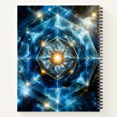 Kosmische Geometrie Mandala Stern Universum Abstra Notizblock (Rückseite)