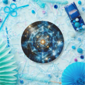 Kosmische Geometrie Mandala Stern Universum Abstra Pappteller (Party)