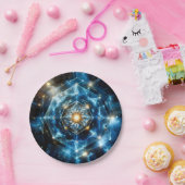 Kosmische Geometrie Mandala Stern Universum Abstra Pappteller (Party)