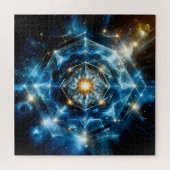 Kosmische Geometrie Mandala Stern Universum Abstra Puzzle (Horizontal)