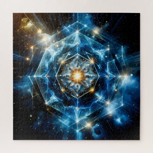 Kosmische Geometrie Mandala Stern Universum Abstra Puzzle (Vertikal)