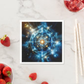 Kosmische Geometrie Mandala Stern Universum Abstra Serviette (Beispiel)