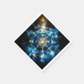 Kosmische Geometrie Mandala Stern Universum Abstra Serviette (Ecke)
