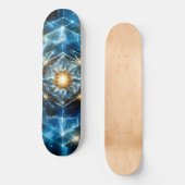 Kosmische Geometrie Mandala Stern Universum Abstra Skateboard (Vorderseite)