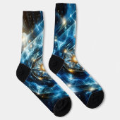Kosmische Geometrie Mandala Stern Universum Abstra Socken (Rechts)