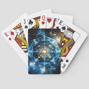 Kosmische Geometrie Mandala Stern Universum Abstra Spielkarten