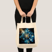 Kosmische Geometrie Mandala Stern Universum Abstra Tragetasche (Vorderseite (Produkt))