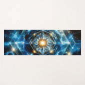 Kosmische Geometrie Mandala Stern Universum Abstra Yogamatte (Vorderseite (Horizontal))