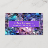 Kosmische Geometrie mit goldenen Linien Visitenkarte (Vorderseite)