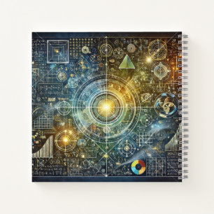 Kosmische Geometrie & wissenschaftliche Harmonie Notizblock