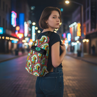 Kosmische Geparden Crossbody Bag