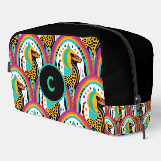 Kosmische Geparden Waschbeutel (Rechte Ecke)