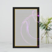 Kosmische gezeichnetes Briefpapier des Glas-VII (Stehend Vorderseite)