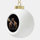 KOSMISCHE GIRAFFEN KERAMIK Kugel-Ornament (Rechts)