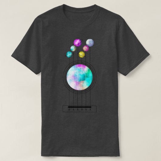 Kosmische Gitarre T-Shirt (Design vorne)