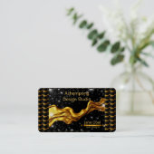 Kosmische Gold Abstract Modern Founder Visitenkarte (Stehend Vorderseite)