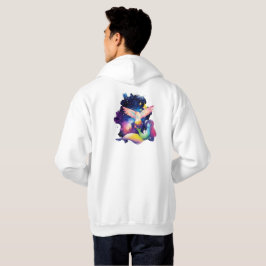 Kosmische Göttin & Fliegender Himmelsvogel Kunst Hoodie