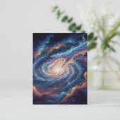 Kosmische Hand der Schöpfung — Surrealistische Gal Postkarte (Stehend Vorderseite)