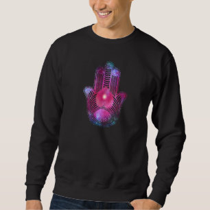Kosmische Hand Spirituelle Buddha Zen Sweatshirt