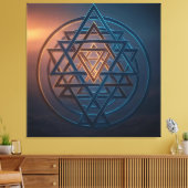 Kosmische Harmonie: Das ewige Emblem Leinwanddruck (Insitu (Wohnzimmer))