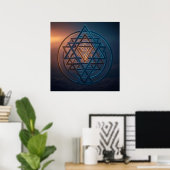 Kosmische Harmonie: Das Ewige Emblem Poster (Heimbüro)