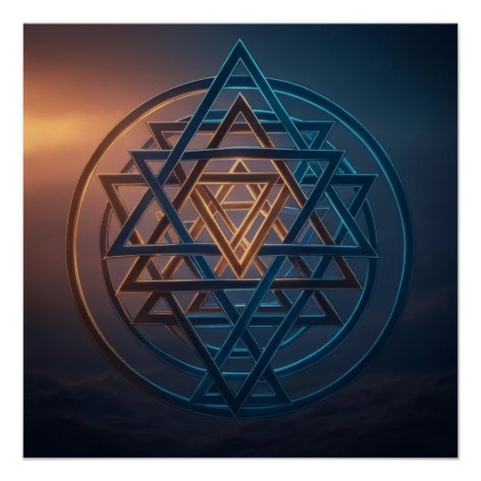 Kosmische Harmonie: Das ewige Emblem Poster (Vorderseite)