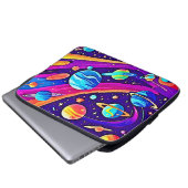 Kosmische Harmonie Kunst Laptopschutzhülle (Vorne Knopf)