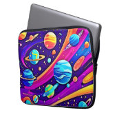 Kosmische Harmonie Kunst Laptopschutzhülle (Vorderseite Links)
