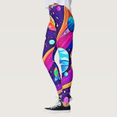 Kosmische Harmonie Kunst Leggings (Links)