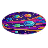Kosmische Harmonie Kunst Schneidebrett (Ecke)