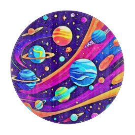 Kosmische Harmonie Kunst Schneidebrett