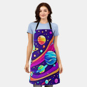 Kosmische Harmonie Kunst Schürze (Getragen)