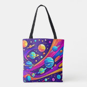Kosmische Harmonie Kunst Tasche (Rückseite)