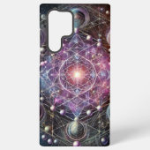 "Kosmische Harmonie: Panorama der heiligen Geometr Samsung Galaxy Hülle (Rückseite)