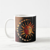 Kosmische Harmonie von Sonne und Mond Kaffeetasse (Links)