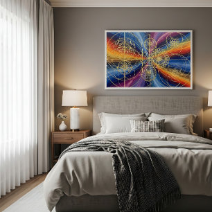 Kosmische Heilige Geometrie Leinwanddruck