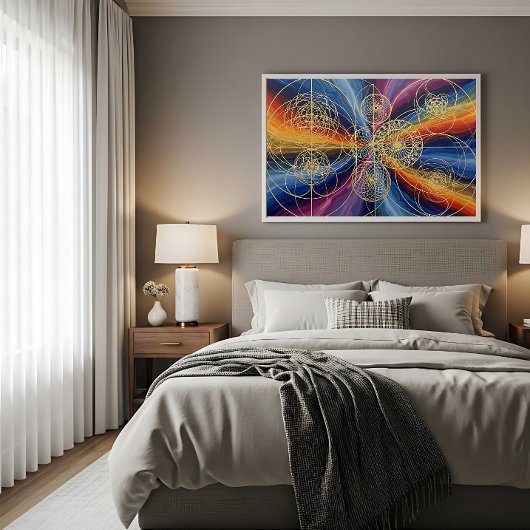Kosmische Heilige Geometrie Leinwanddruck