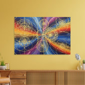 Kosmische Heilige Geometrie Leinwanddruck (Insitu (Wohnzimmer))