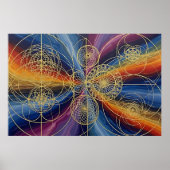 Kosmische Heilige Geometrie Poster (Vorne)