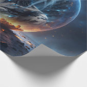 Kosmische Hexe – Geboren aus der Sternensphäre. Geschenkpapier (Ecke)