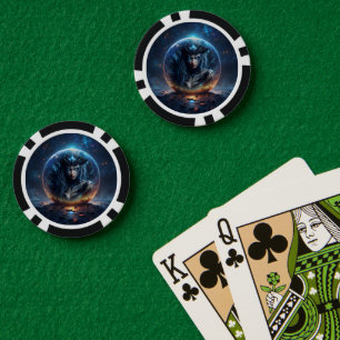 Kosmische Hexe – Geboren aus der Sternensphäre. Pokerchips