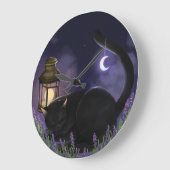 Kosmische Hexe Große Wanduhr (Winkel)