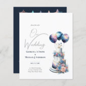 Kosmische Himmelsgalaxie Starry Night Navy Blue (Vorne/Hinten)