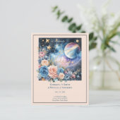 Kosmische Himmelsgalaxie Starry Night Navy Blue (Stehend Vorderseite)